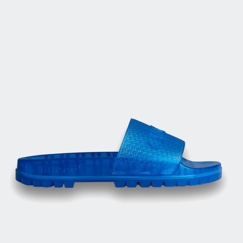 Gucci x adidas Adilette Blue | IE2257 | Grailify